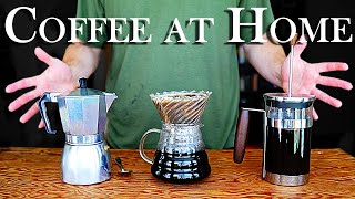 Celebrity Coffee at Home || French Press vs Moka Pot vs Hario V60 Wealth