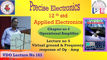 Virtual ground & Frequency response  of Op Amp by Precise Electronics, Milind Dhodare JSM Alibag.