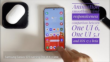 ANIMATION SMOOTHENESS. | One UI 6 vs One UI 5.1 vs iOS 17.2. 🤔