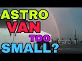 Astro Camper Van Build Too Small? // Casino Parking #vanlife // Vlog S1E4