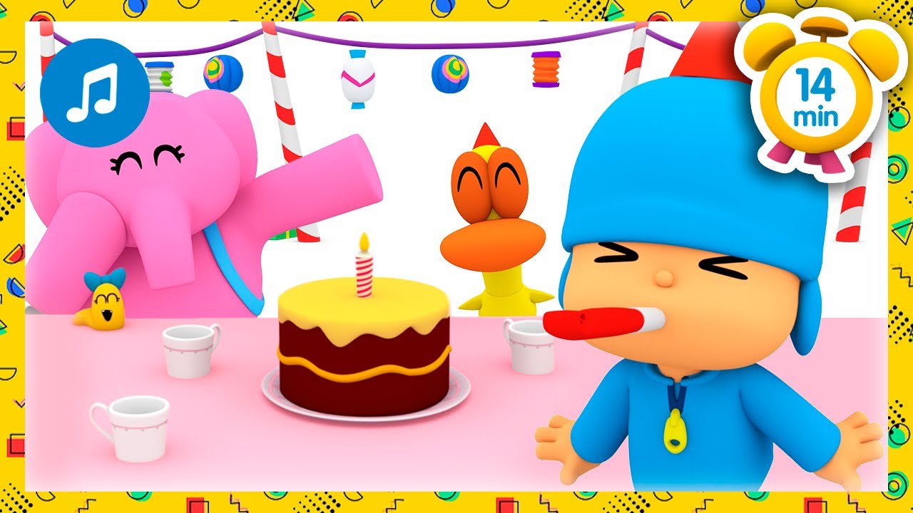 🎉🎁 ¡Es tu cumpleaños! + Otras Canciones Infantiles [ 14 min ] | Música para Niños | Pocoyó