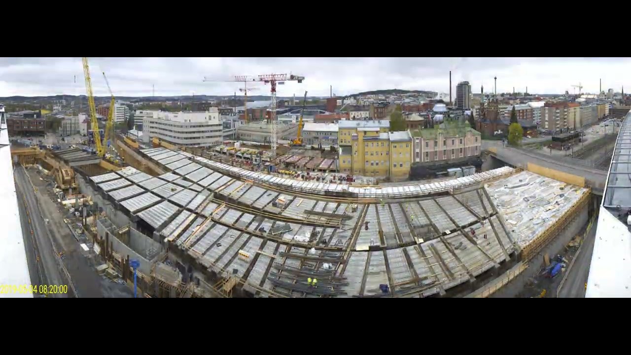 Timelapse of Nokia Arena construction