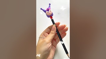 DIY Clay pencil topper #shorts #clay #clayart