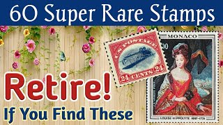 Famous Super Rare Stamps - Big Fortune 💰 If You Have These | 60 Most Expensive Stamps Ever Sold Wealth