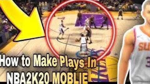 How To Run Plays in 2k20 mobile