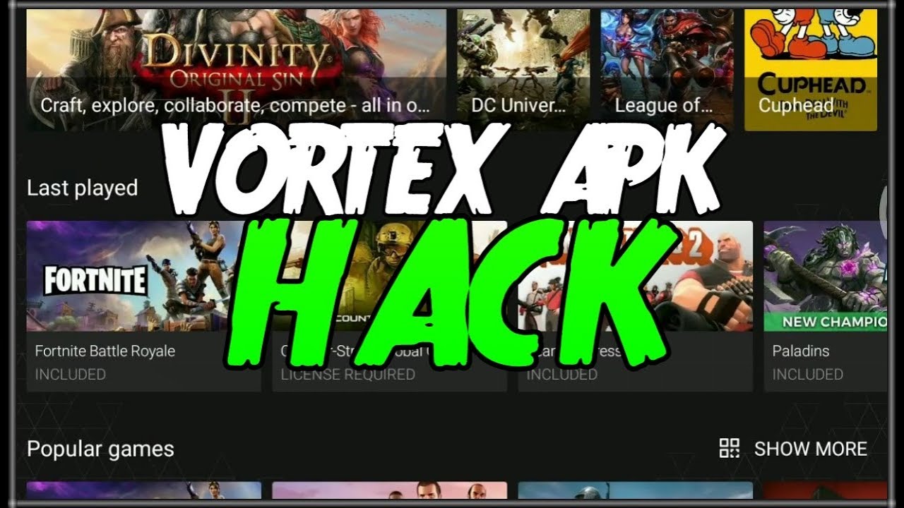 Vortex cloud gaming Hack apk 2017 all games free Don't miss ... - 