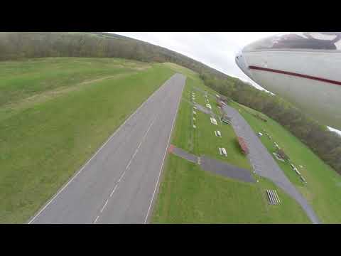 Radio control 2M Radian foam glider with GoPro Hero black 3+ mounted under wing, at the DCRC field