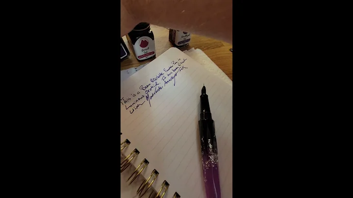 Benu Briolette Fountain Pen - Luminous Orchid & Th...