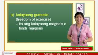 GRADE 7 ESP Q2 W7  MODULE 7   KALAYAAN