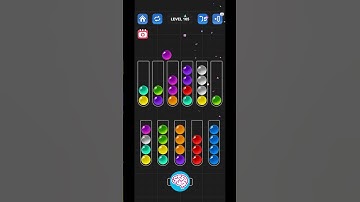 Lv 165 Ball Sort Puzzle - Color Game / 顏色分類遊戲 / ボールソーティングパズル (Guru Game)  #ballsortpuzzle