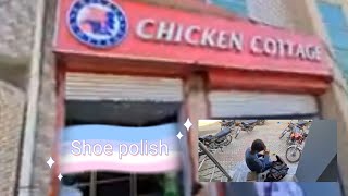 A visit to Chicken Cottage in Zaman chock Dadyal/Spoke to young shoe polisher earning  400 pk rupees