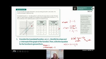 Integrated Math 1: 2.1.3A Transforming Linear Functions