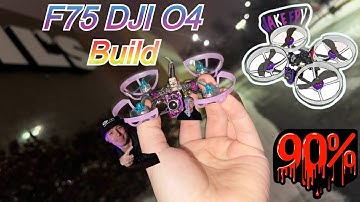 Dji O4 lite lens mod || build overview F75 O4 lite