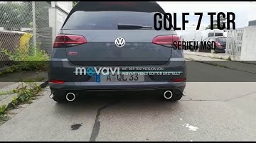 Golf 7 GTI TCR Exhaust Sound MSD Delete