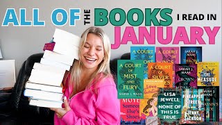 The Books I Read in January || ratings, 5-star reads, new to fantasy series