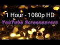 Sparkling Gold Glitter Lamp - HD Screensaver - 1 Hour