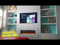 DYI - How to Build a Recessed Tiled TV Fireplace Wall From Scratch - Part 1