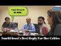 Would Smriti Irani like to make a come back to TV Serials?