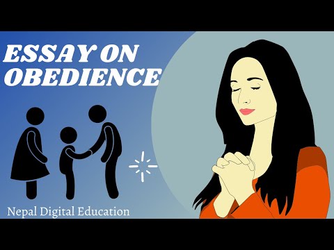 Obedience is an act of spiritual discipline. It helps to bui ESSAY ON OBEDIENCE