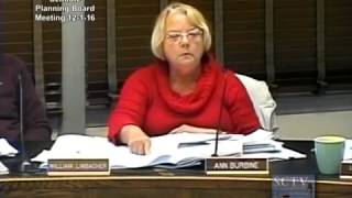 Scituate Planning Board Meeting 12-1-16