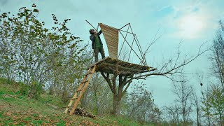 How to Build Tree House Method Grass Roof