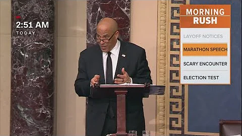 Senator Cory Booker gives the longest speech in Senate history