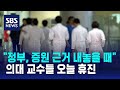 &quot;정부, 증원 근거 내놓을 때&quot;…의대 교수들 오늘 휴진 / SBS