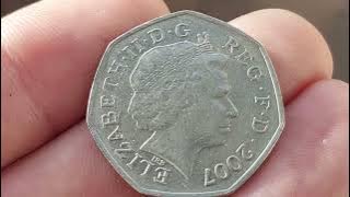 2007 50 pence coin find! CHECK YOUR CHANGE #1477