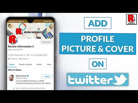 ట్విట్టర్‌లో ప్రొఫైల్ పిక్చర్ & కవర్‌ను ఎలా జోడించాలి