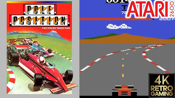 Pole Position Atari 2600 4k Gameplay
