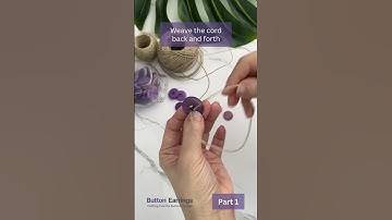 Easy DIY Purple Button Earrings (PART 1): Handmade Earrings using Leftover Buttons