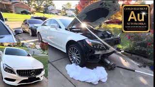 HOW TO INSTALL NEW GT GRILL ⭐️ 2015 Mercedes Benz CLS400 C218 2010-2017