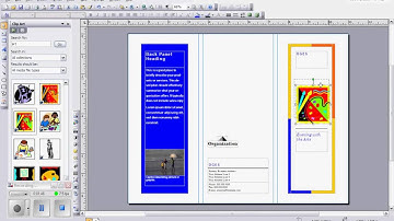 Creating brochures using Microsoft Publisher