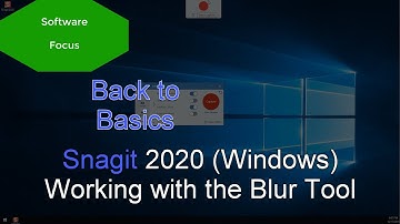 Software Focus - Back to Basics: Snagit 2020 (PC) Working with the Blur Tool