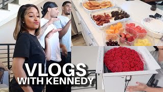 HE SENT FLOWERS +  WE COOKED TOGETHER (VLOG WITH FRIENDS)