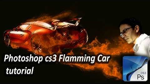 how to make the flaming car in photoshop CS3 . Please Subscribe my youtube channel avtechpew !