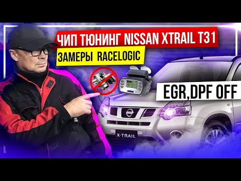 Nissan X-trail 150 л.с. Чип+EGR,DPF off. Замеры Racelogic.