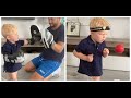 Watch incredible 1year old baby bertie cheyne shows exceptional boxing skills training