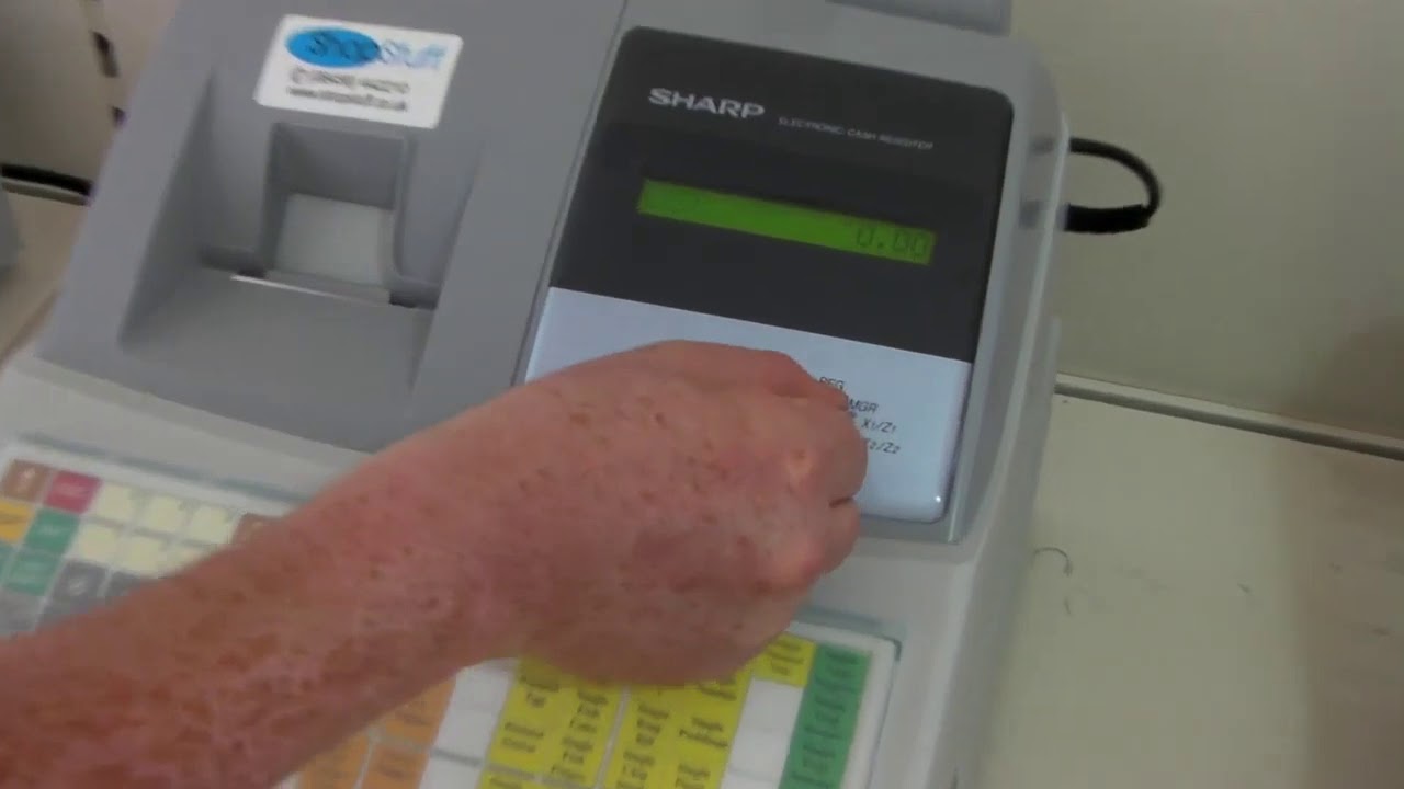 Sharp XE A213 XEA213 XEA213b Cash Register How To Use Tutorial