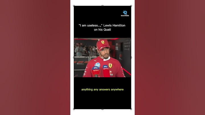 "I am useless," Lewis Hamilton on his quali #f1 #formula1