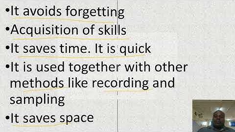 OBSERVATION METHOD  ADVANTAGES AND DISADVANTAGES LESSON 3