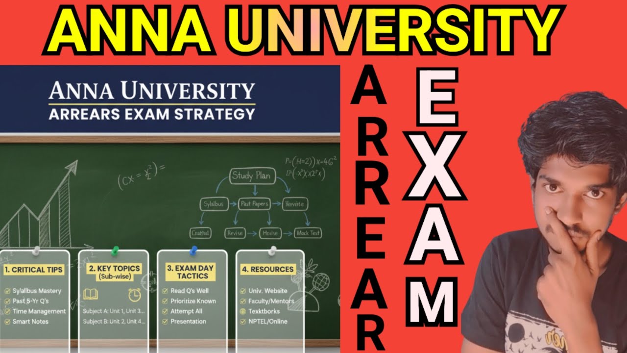 Anna University ARREARS Exams‼️
