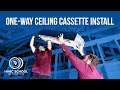 Installing a Mitsubishi One-Way Ceiling Cassette In An Unfinished Room (You Can See EVERYTHING!)