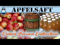 DIY🍎Apfelsaft🥃 Ernten, Pressen, haltbar machen😀👍