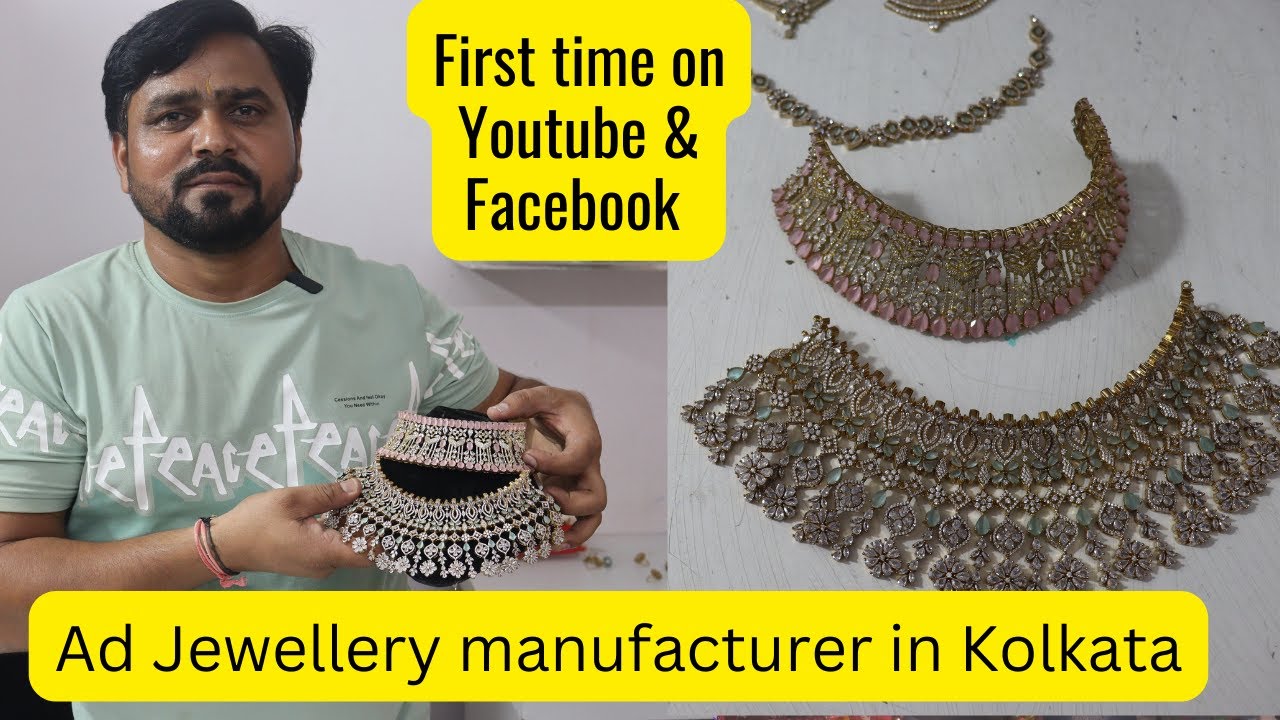Ad jewellery manufacturer in kolkata AD Earrings,Necklace, Bangles