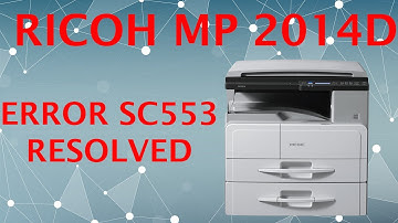 How to resolve the issue of Ricoh MP 2014D Service call SC553-00 Error #sc553 #MP2014D #Ricoh #error
