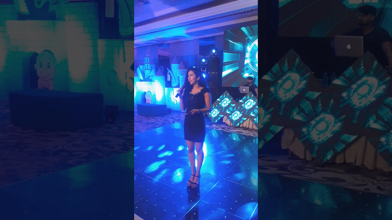 Anchor Chandini Sehgal hosting social gig : cocktail party / Mundan Ceremony / performance Night