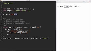 09 Javascript Regular Expressions  Match the Same String Twice   js Video Tutorial #pro @eggheadio J