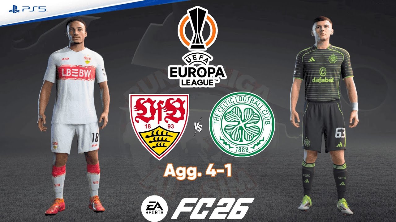 VfB Stuttgart v Celtic | UEFA Europa League 25/26  Playoffs | Match Simulation | FC 26 – PS5™ [4K]