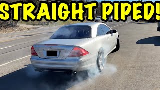 We Straight Piped a Supercharged Mercedes CL 55 AMG!